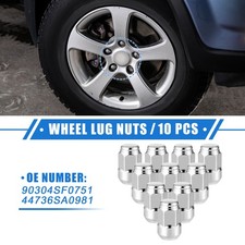 10 Pezzi Dadi Lug Ruota Compatibile per Honda CR-V Durevoli M12x1,5 Dadi Pneumatico