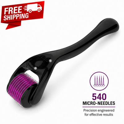 Derma Skin Roller 3.0mm Acne, Cellulite, Deep Scars, Wrinkles, Beard (540Pin)