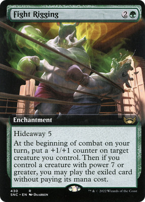Fight Rigging (Extended Art) #430 (LP) Streets New Capenna SNC Magic MTG