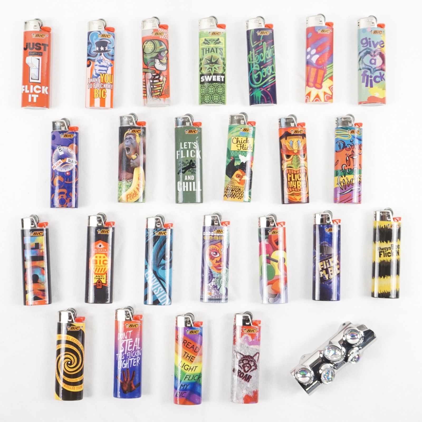 S In Assorted Designs/colors & Lighter Sleeve Cover Lot Of 2