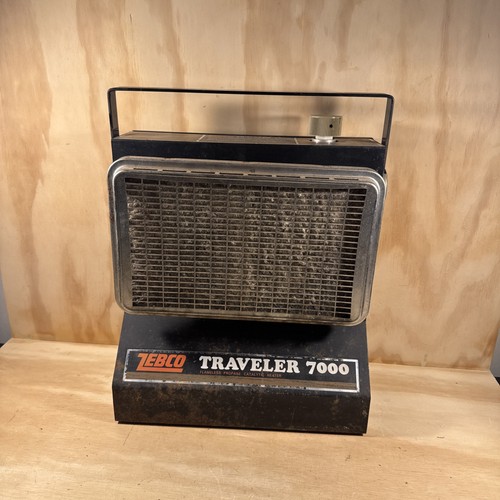Vintage ZEBCO Traveler 7000 flameless propane Catalytic Camping Heater UNTESTED