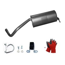 Endschalldämpfer Auspuff+Anbausatz für VW Polo V 6R1 6C1 1.0 Schrägheck