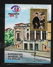 Nicaragua 1984  Espana 84  Stamp Exhibition M/S CTO (P237)