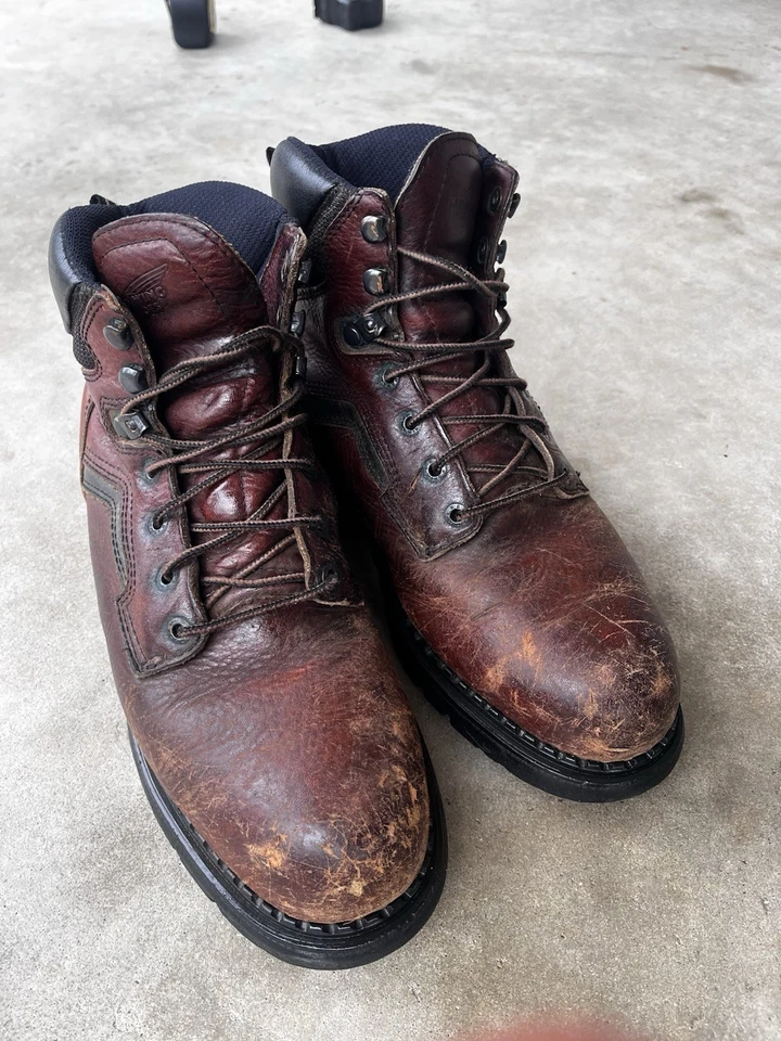 Botas de trabajo vintage Red Wing 2226 cuero marrón puntera de acero Foto 3 de 4