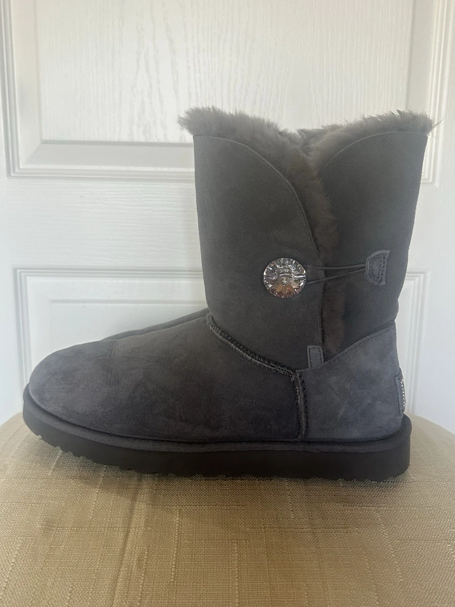 UGG Australia Bailey Button Bling Black Boots for Women for sale