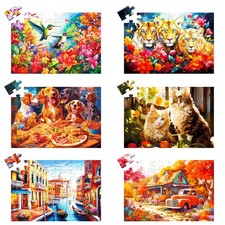 Large Piece Jigsaw Puzzle for Seniors Alzheimer's Dementia Patients 36 Pieces