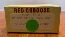 Red Caboose RC-3017-1 HO Scale Type 103W 10k gal Tank Car GATX 28207 KIT
