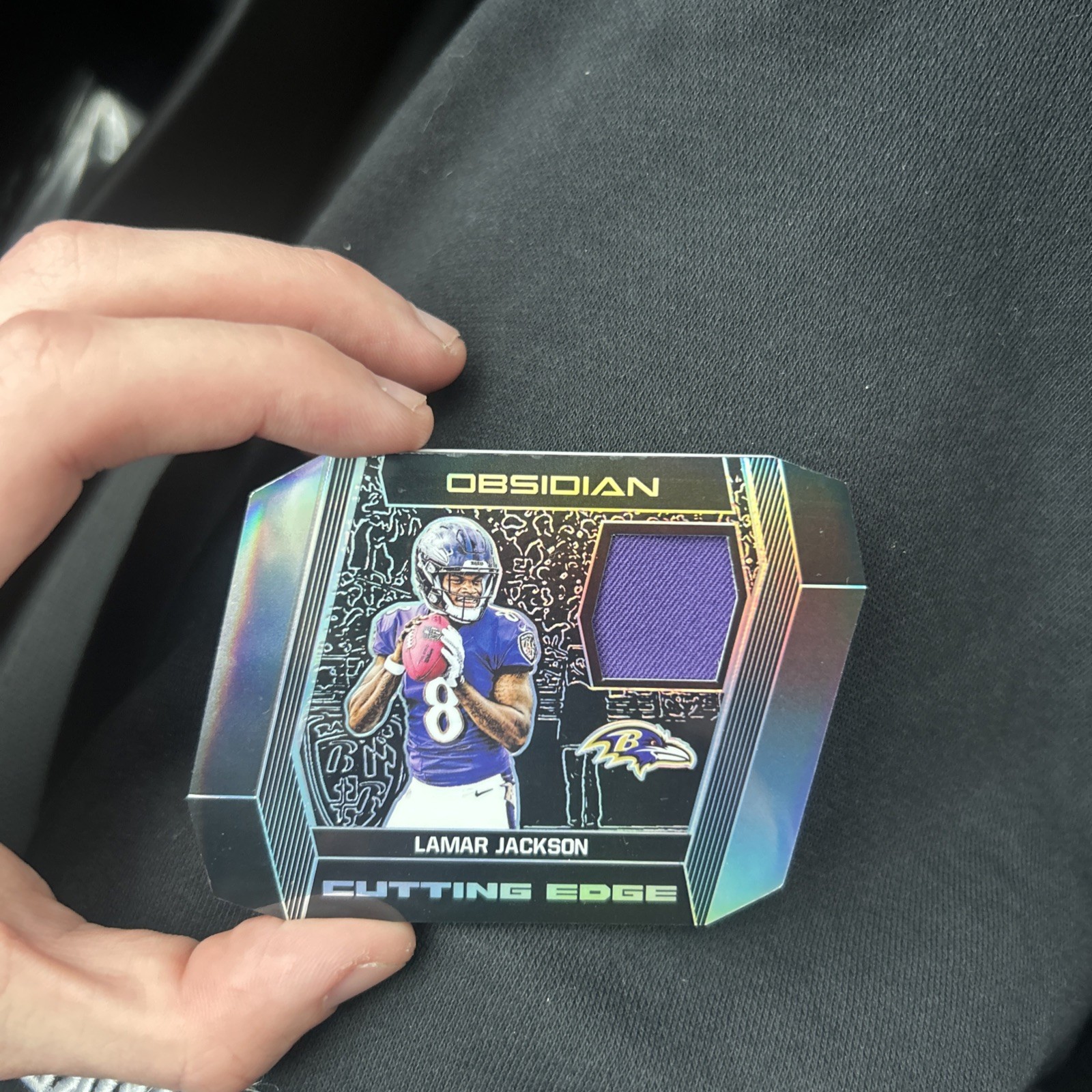 Lamar Jackson Panini Obsidian Cutting Edge Relics #CE16 Base