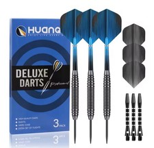 18g Steel Tip Darts Set 3pcs Pro Slim Barrel with Case Kit