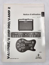 Behringer V-Ampire/V-AMP Pro/V-AMP 2 Notce d' utilisarion Manual in French