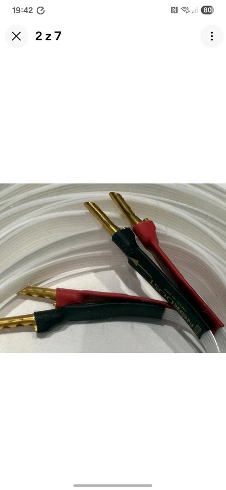 Nordost White Lightening 20th Anniversary Speaker Cable - 3m In New Condition - Image 4 of 4