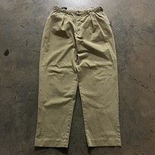 Vintage RRL Men s Khaki Pleated Chino Pants S...
