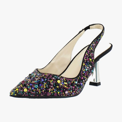 #ad #ad Betsey Johnson Clark Womens Heels Black Multi $56.99