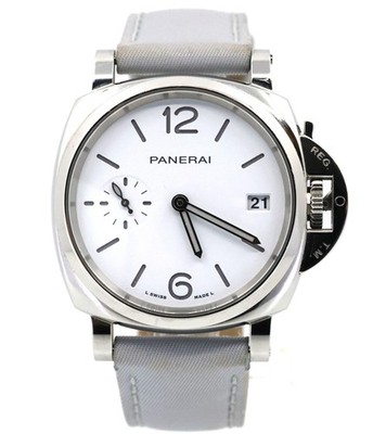 Panerai Luminor Due Prada Re-Nylon 38mm White Dial Watch (PAM01426), S16940