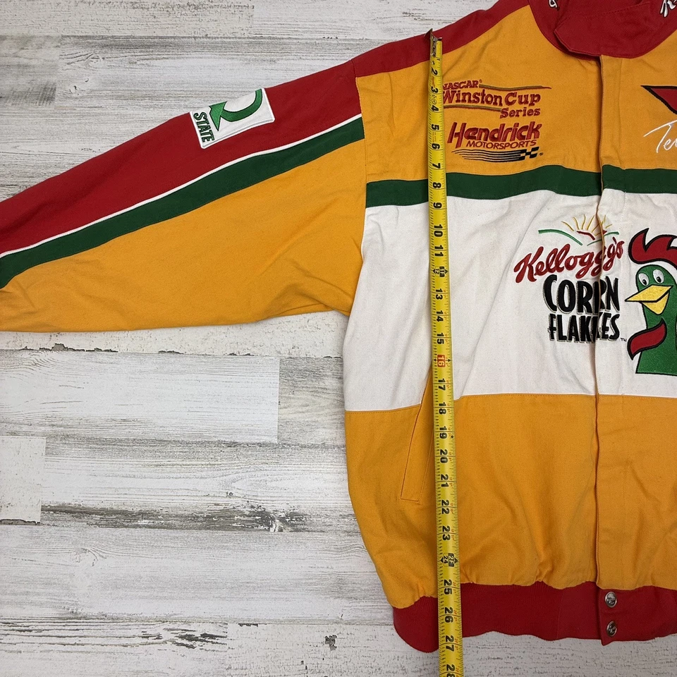 Chaqueta de carreras vintage 1997 Terry Labonte Kelloggs Corn Flakes Nascar 2X Y2K 2000 Foto 2 de 4