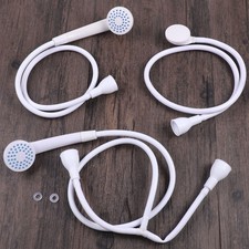 WIDE LARGE FITTING SINGLE DOUBLE BATH TAP SHOWER SHAMPOO SPRAY HEAD&HOSE