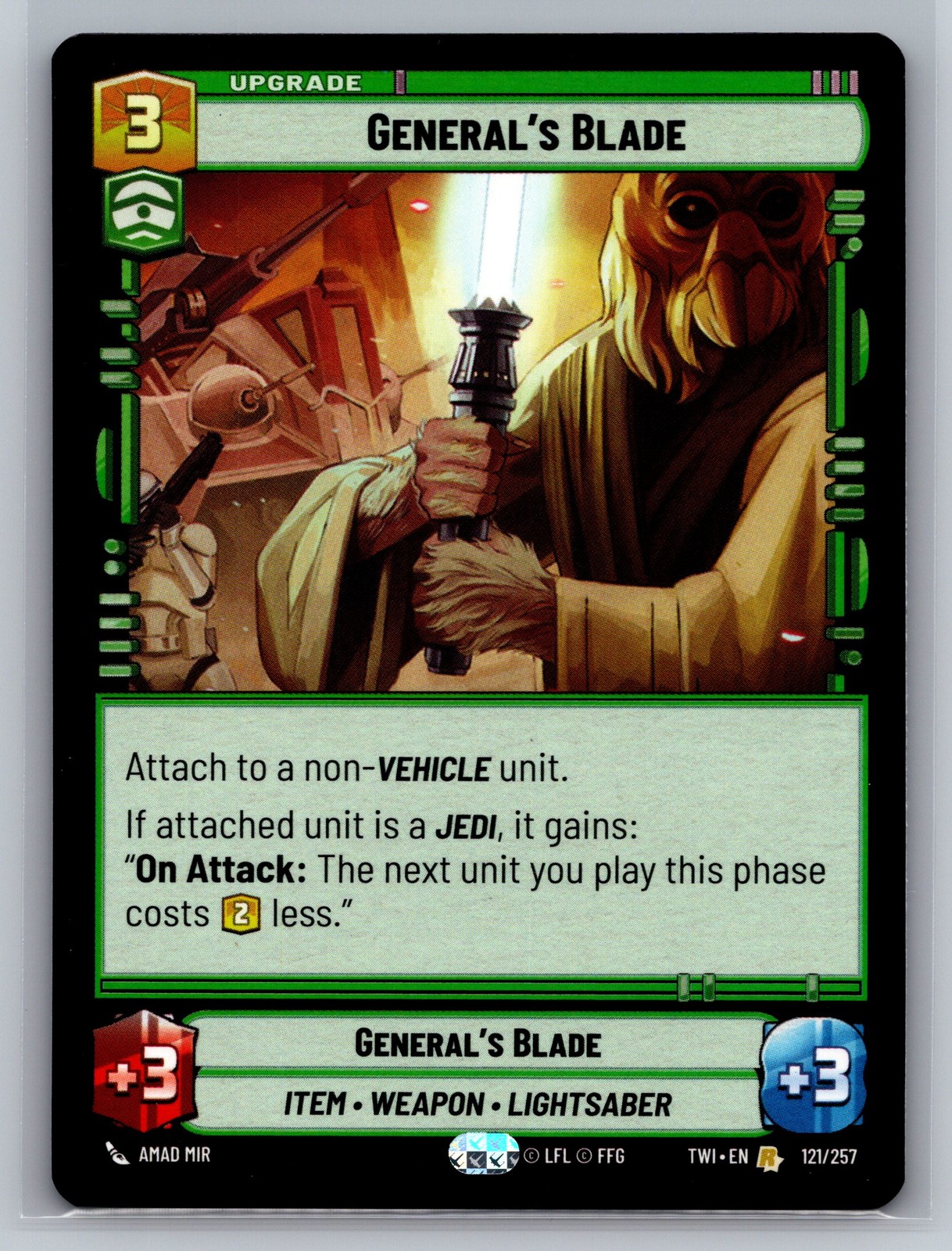 Star Wars Unlimited Twilight of the Republic #121 General's Blade