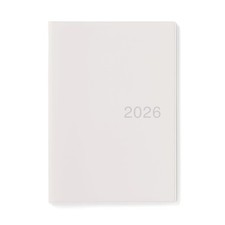 MUJI 2026 B6 Monthly Planner, Starting December 2025, White Gray, 84854316