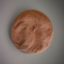Vintage Beret Hat 60's French Cam Felted Wool Small Heads or Kids Because Boho