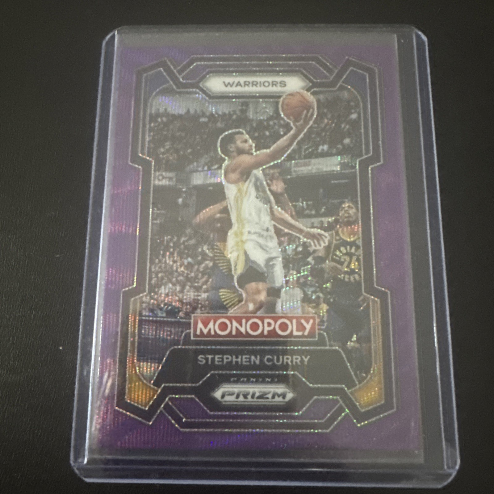 2023-24 Panini Prizm Monopoly - Stephen Curry #28 Purple Wave Prizm