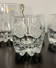 Vintage Italian Lubiana Frosted Leaf Ice Bucket with 6 Short Glasses — photo 2