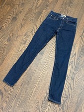 GAP 1969 Women's True Skinny Jeans Size 26 Long, Dark Wash Denim