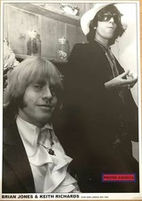 663514 Brian Jones And Keith Richards Hyde Park London Vintage Poster