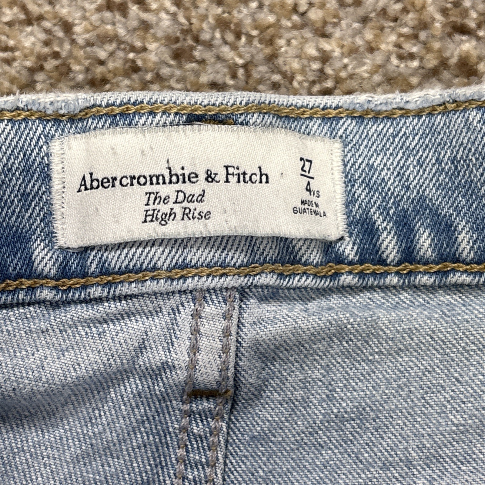 Abercrombie & Fitch The Dad High Rise Jeans Womens 27/4 Fits 27 X 24.5 - View 4