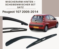 ⭐ WISCHERARM + SCHEIBENWISCHER SET SATZ HINTEN Peugeot 107 2005-2014 ⭐