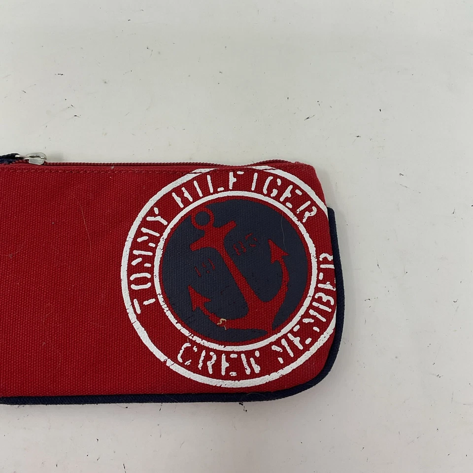 Bolsa de mão vintage Y2K Tommy Hilfiger membro da tripulação âncora com zíper troca não usada - Imagem 2 de 4