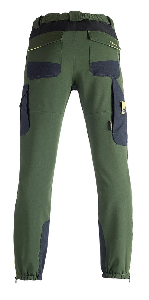Kapriol Pantalone Giardiniere Dynamic Idrorepellente Elasticizzato Verde SlimFit - Immagine 2 di 4