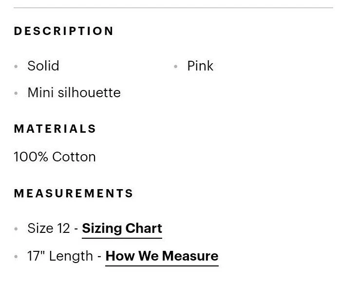 Falda corta informal rosa con punto blanco New York & Company Foto 4 de 4