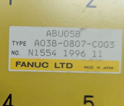 FANUC A03B-0807-C003 ABU05B I/O Unit Removed From The Working