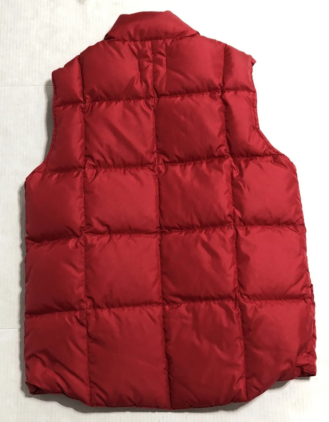 Lands End Womens Size 6 8 Small Puffer Vest Full Snap Front Lightweight