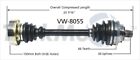 CV Axle Shaft-New Front Left SurTrack VW-8055 fits 92-97 VW EuroVan