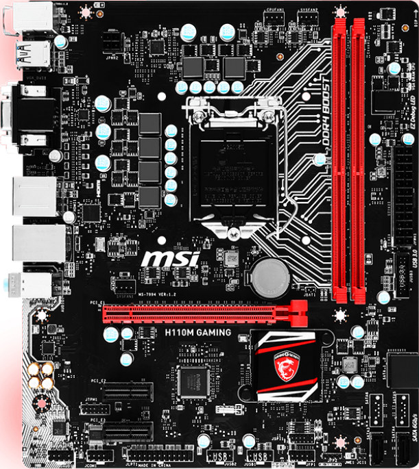 FOR MSI H110M GAMING Game Motherboard Suppots 6-7 Generation 7700K