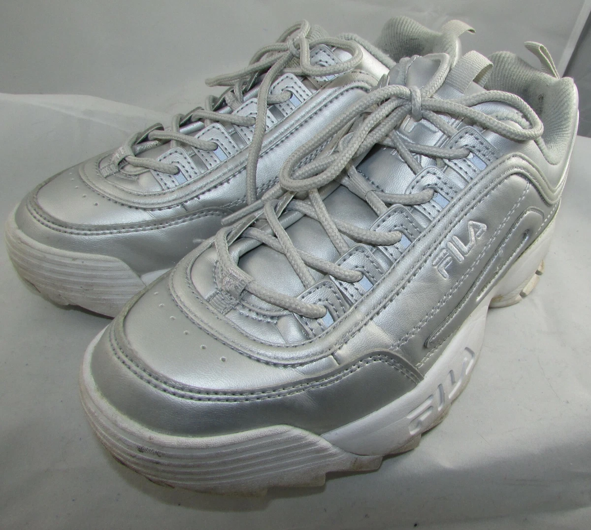 presentatie piano top Fila Womens Disruptor 2 Premium Silver Clunky Sneakers Size 8 #5FM00040-662  | eBay