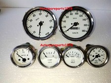 SmithsReplicaKit-ElecTemp Oil Fuel voltGauge+ Speedo 0-180KMH + 0-80RPM 100mm WC