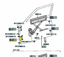 Toyota Genuine 68740-14030 Hinge Assy Front Door Lower LH OEM 6874014030