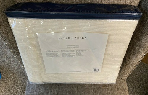 Copriletto Ralph Lauren Cortona Completo Queen Colore Crema 90" x 90" 400€ NUOVO - Foto 5 di 8
