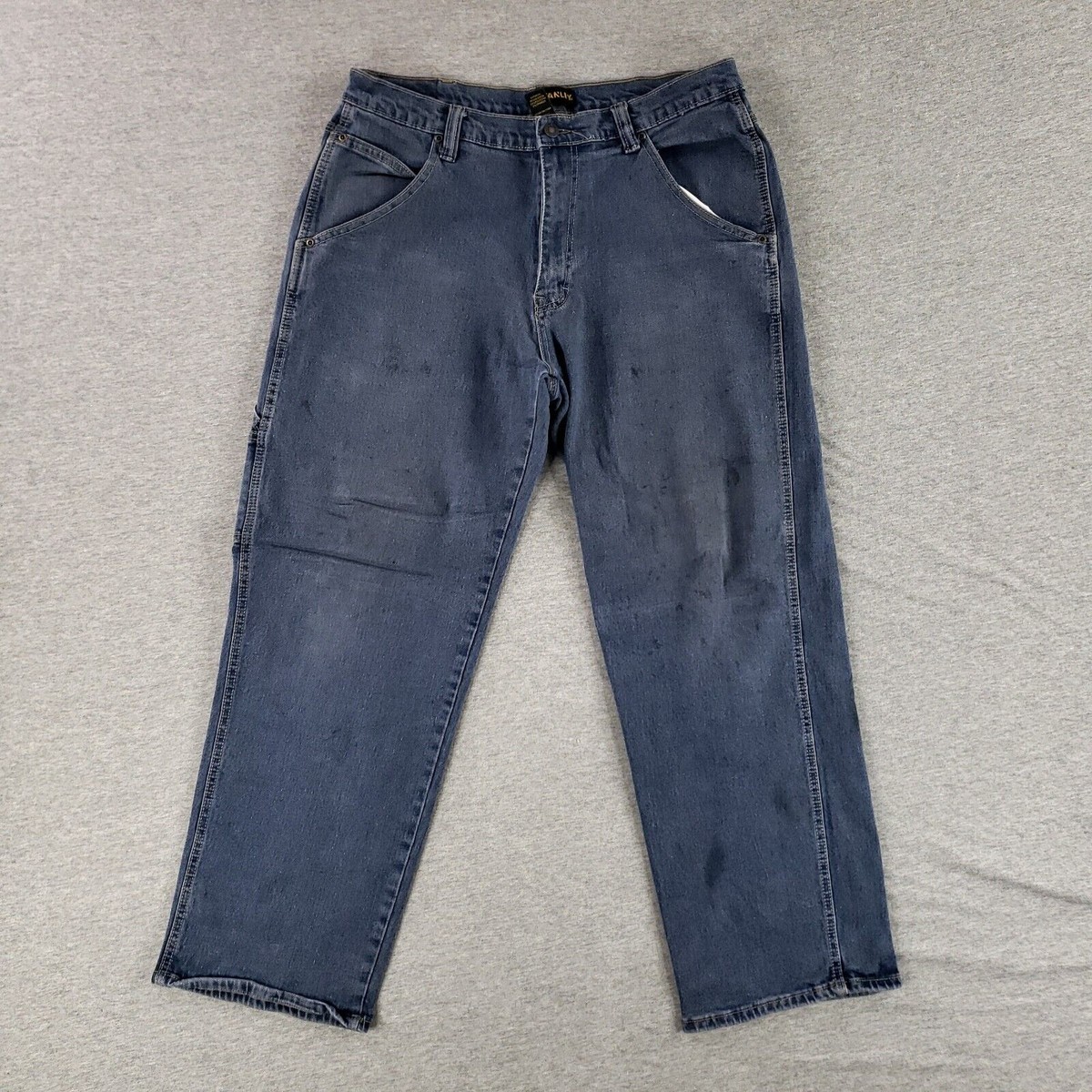 Stanley 34x30 Carpenter Jeans Stretch Flex Denim Modern Stained
