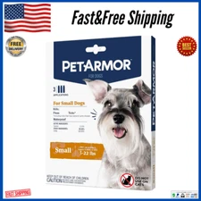 Dog Flea And Tick Treatment Control Medicine 3 Month For Small Dogs 5 22 Lbs NEW