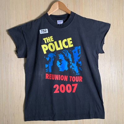 Vintage The Police Shirt Adult Size Medium Black Short Sleeve