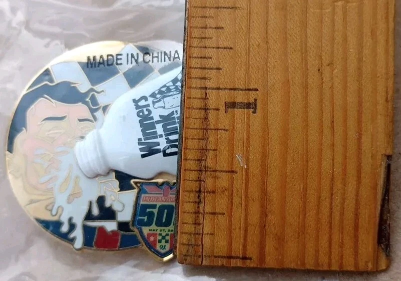 Limited Edition Indianapolis 500 ( Winners Drink Milk ) 2007 Pinback NOS - Image 4 of 4
