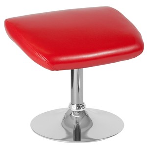 Flash Furniture Egg Series LeatherSoft Ottoman Red (CH162430OREDLEA) - Click1Get2 Half Price