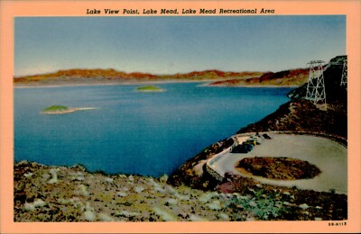 Postcard Lake View Point Lake Mead Recreational Area Nevada NV