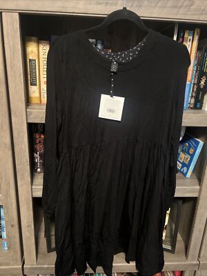 agnes and dora modern tunic dress Agnes And Dora Modern Tunic Dress, Long Sleeve Black, Size XL