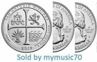 2019 P & D San Antonio Missions Nat. Hist. National Park Quarter 25c  Texas (TX)