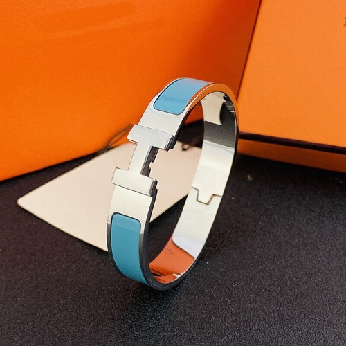 Hot Womens Classic Luxury Stainless Steel High Quality H-buckle Bracelet 17-19cm - Picture 31 of 42