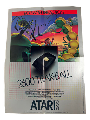 Atari Poster 1983 Atari 2600 TRAK-BALL CENTIPEDE 10